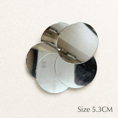 Large Round Mirror Pieces 5.3 cm | Glass Mirrors for Lippan Art, Wall Decor & DIY Craft