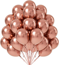 Rose Red Metallic Balloons for Birthday & Party Decoration (pack of 25)