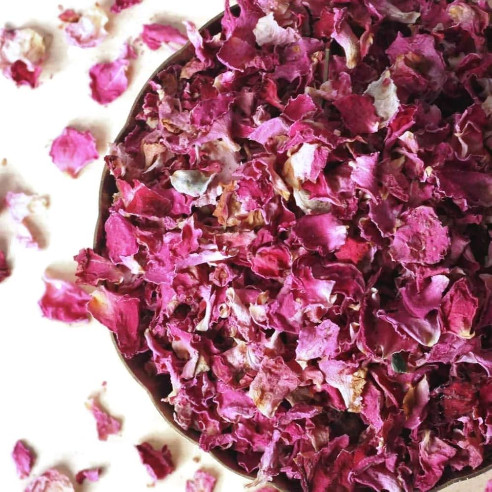 Dry Rose Petals 25g Pack for Resin Art, Candle Making & Decor