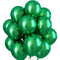 Green Metallic Balloons for Birthday & Party Decoration (pack of 25)