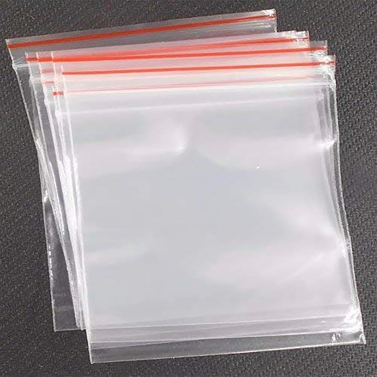 Zip Lock Pouch Reusable Transparent Plastic Bags, Strong Zip Lock Storage Pouches and Durable Side Press Seal Pack of 10 PCS