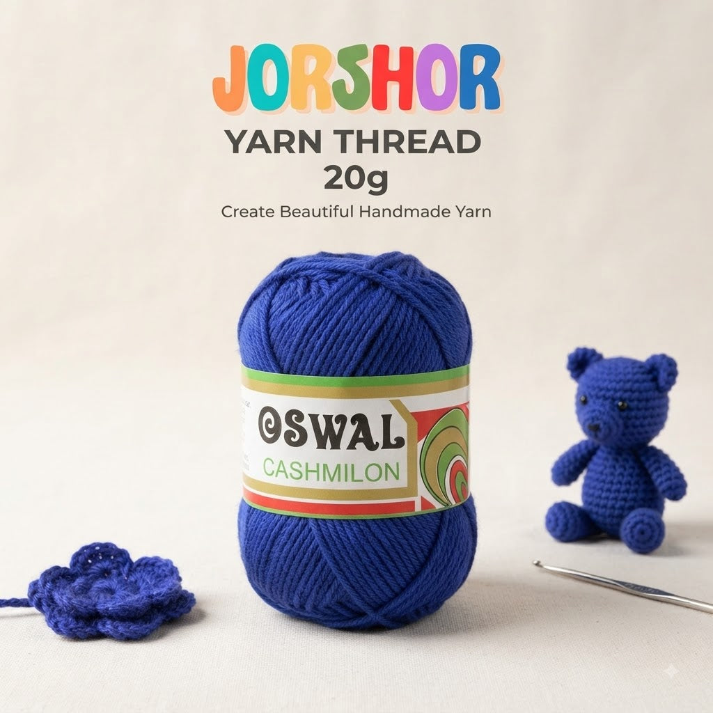 Oswal Cashmilon Yarn Thread – 20g ( Blue Colour )