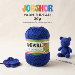 Oswal Cashmilon Yarn Thread – 20g ( Blue Colour )
