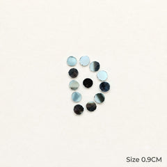 Mini Round Mirror Pieces 0.9 cm | Tiny Glass Mirrors for Resin Art, Jewellery, Nail Art & DIY Craft