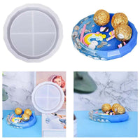 round dimond cut tray mould(5 inch)