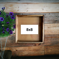 8X8 ACRYLIC TEAK WOOD FRAME