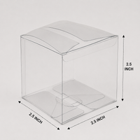 PVC packing box small square (2.5x2.5 inch)