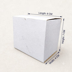 White Corrugated Mailer Box 6 x 4 x 7 cm | Small Tuck-Top Packaging Box for Jewellery, Candles, Gifts & Small Business Orders (Pack of [__])
