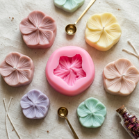 Mini Floral Silicone Candle Mould – Single Cavity
