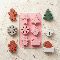 6-Cavity Christmas Silicone Mould