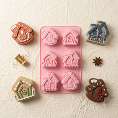 6-Cavity Christmas Silicone Mould