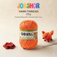 Oswal Cashmilon Yarn Thread – 20g ( Orange Colour )