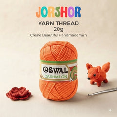 Oswal Cashmilon Yarn Thread – 20g ( Orange Colour )