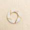 White Pearl Wrapped Ring – Gold Ribbon Accent Hoop Base for Jewellery, Hampers & Decor