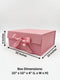 Luxury Pink Magnetic Gift Box with Satin Ribbon Bow (10