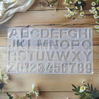 ALPHABET MOULD WITH HOLE