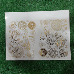 ARABIC SYMBOL A4 EMBOSS STICKER SHEET