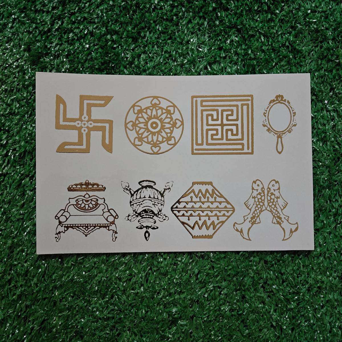 ASTMANGAL SYMBOL A5 EMBOSS STICKER SHEET