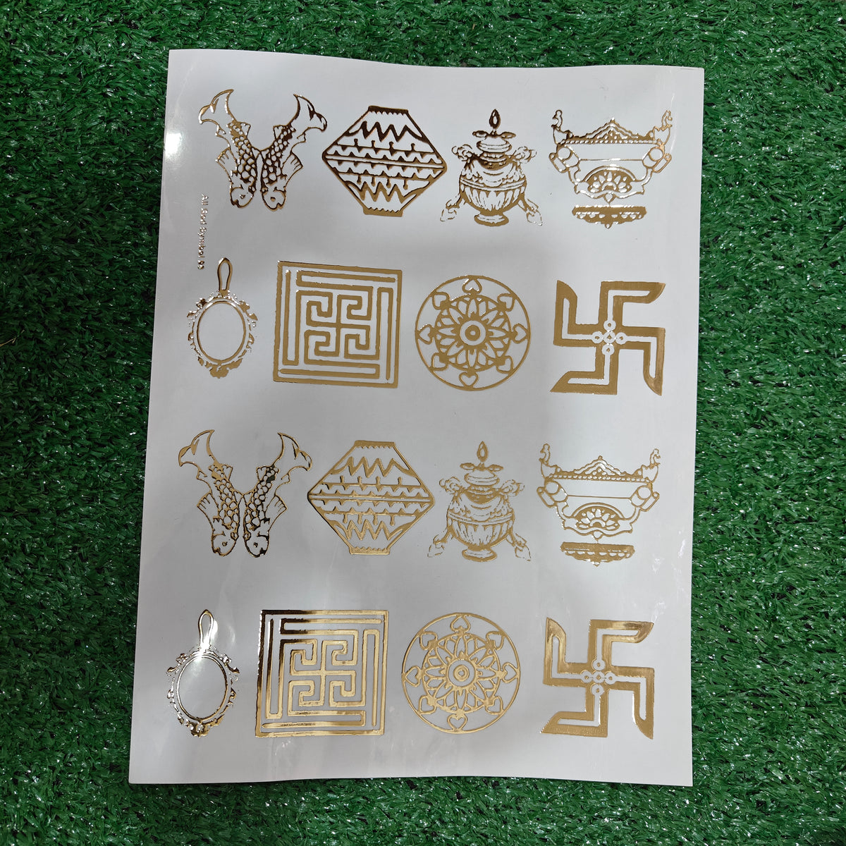 ASTMANGAL SYMBOL A4 EMBOSS STICKER SHEET