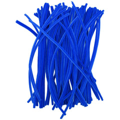 Pipe Cleaners for Crafts Azure Blue Color Pack of 100 JG