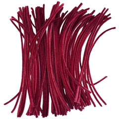 Pipe Cleaners for Crafts Blood Red Color Pack of 100 JG