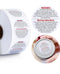 Candle warning stickers small size