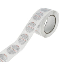 Candle warning stickers small size