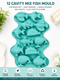 12 Cavity Mix Fish Silicone Mould