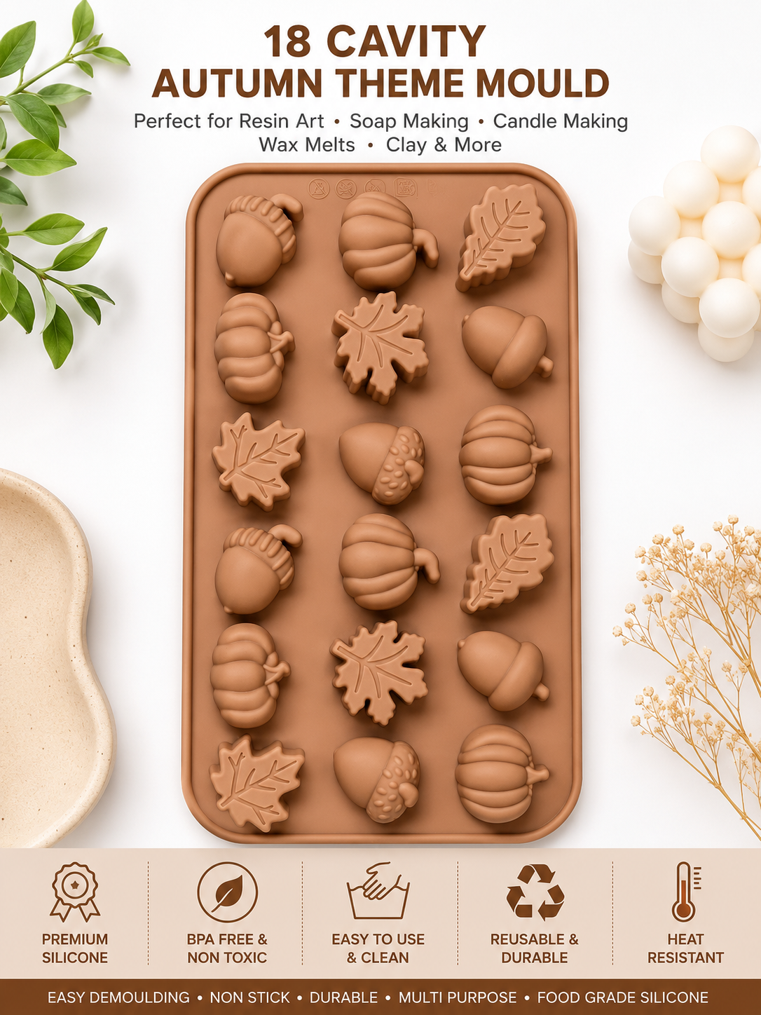 18 Cavity Fruit Silicone Mould