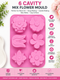 6 Cavity DIY Mix Flower Silicone Mould