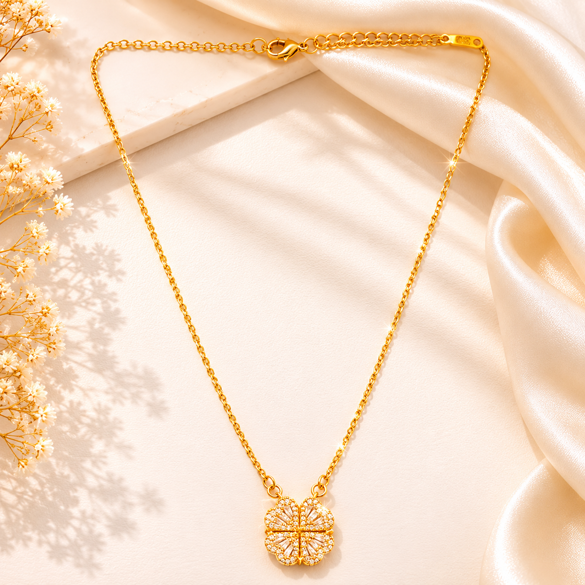 Premium Anti Tarnish Chain with Pendant Waterproof Long Lasting Fashion Jewellery for Women
