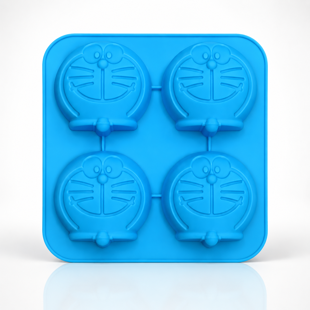 4 cavity Doraemon character silicone mould for resin art, epoxy crafts, soap making, chocolate mould, clay art and DIY craft projects