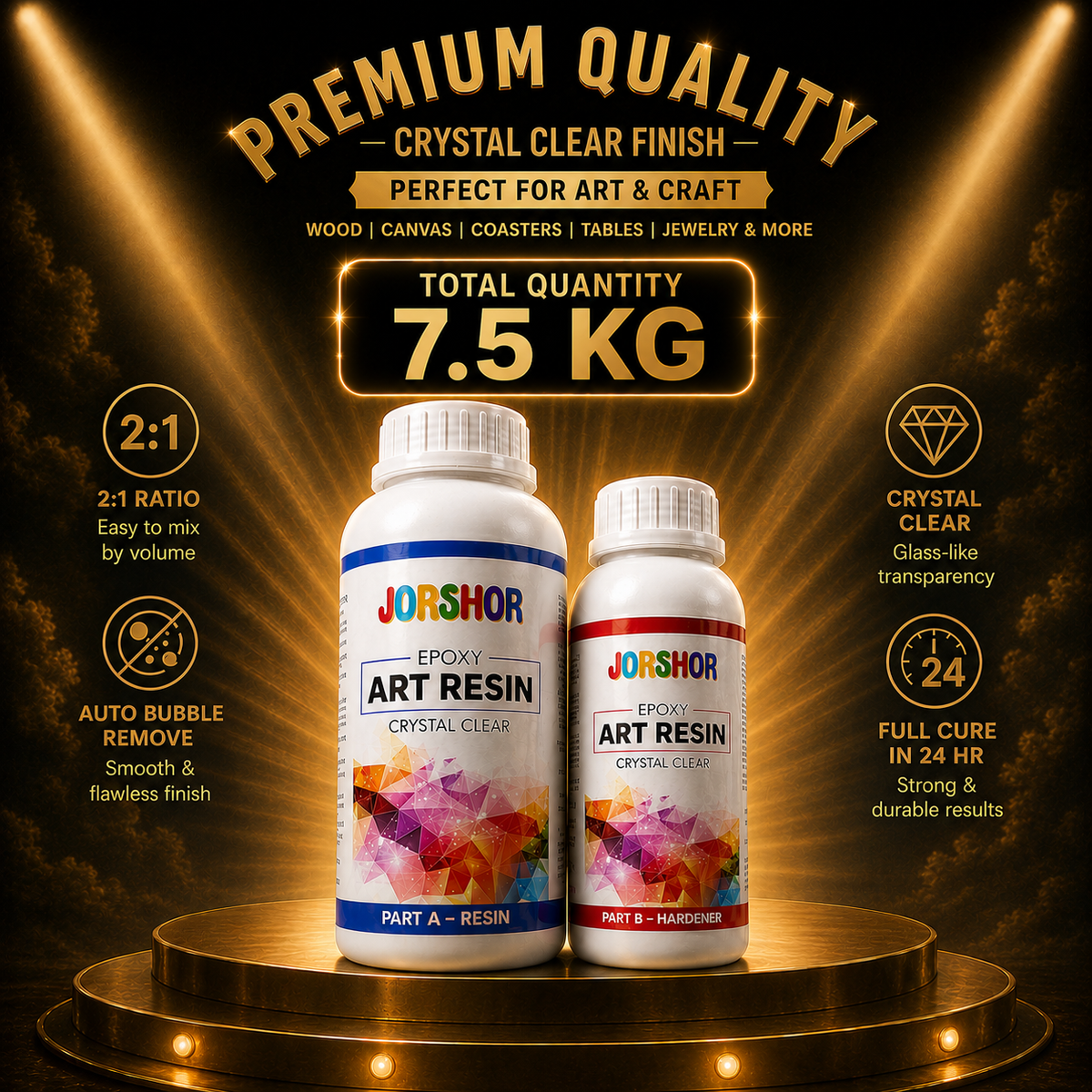 RESIN & HARDNER HIGH GLOSSY 2:1 (7.5 Kg.)