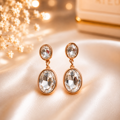Elegant anti tarnish gold plated earrings for women with premium stylish jewellery design