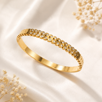 Premium Anti Tarnish Gold-Plated Bangle Bracelet for Women