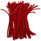 Pipe Cleaners for Crafts Dark Red Color Pack of 100 JG