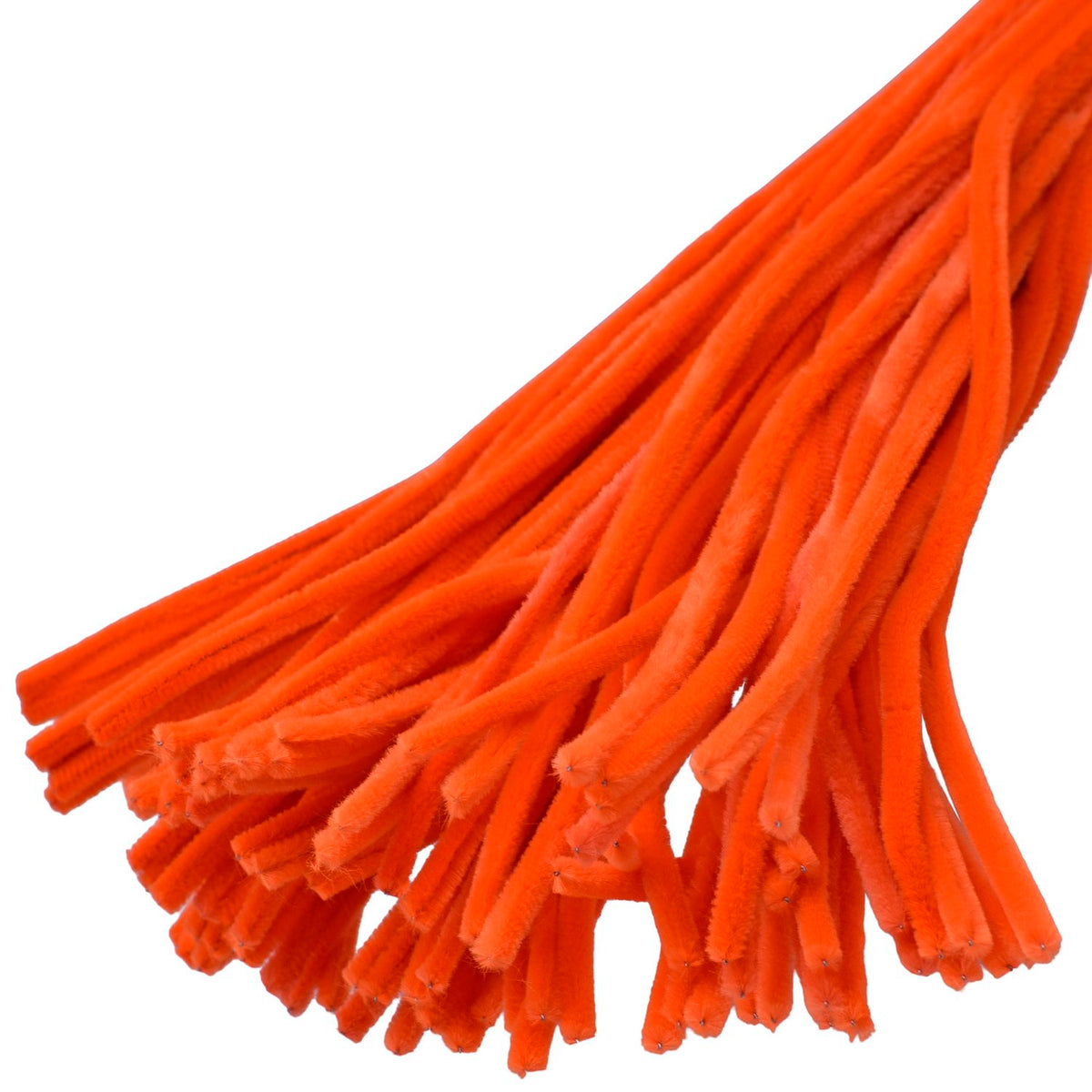 Orange Pipe Cleaners 100 pcs