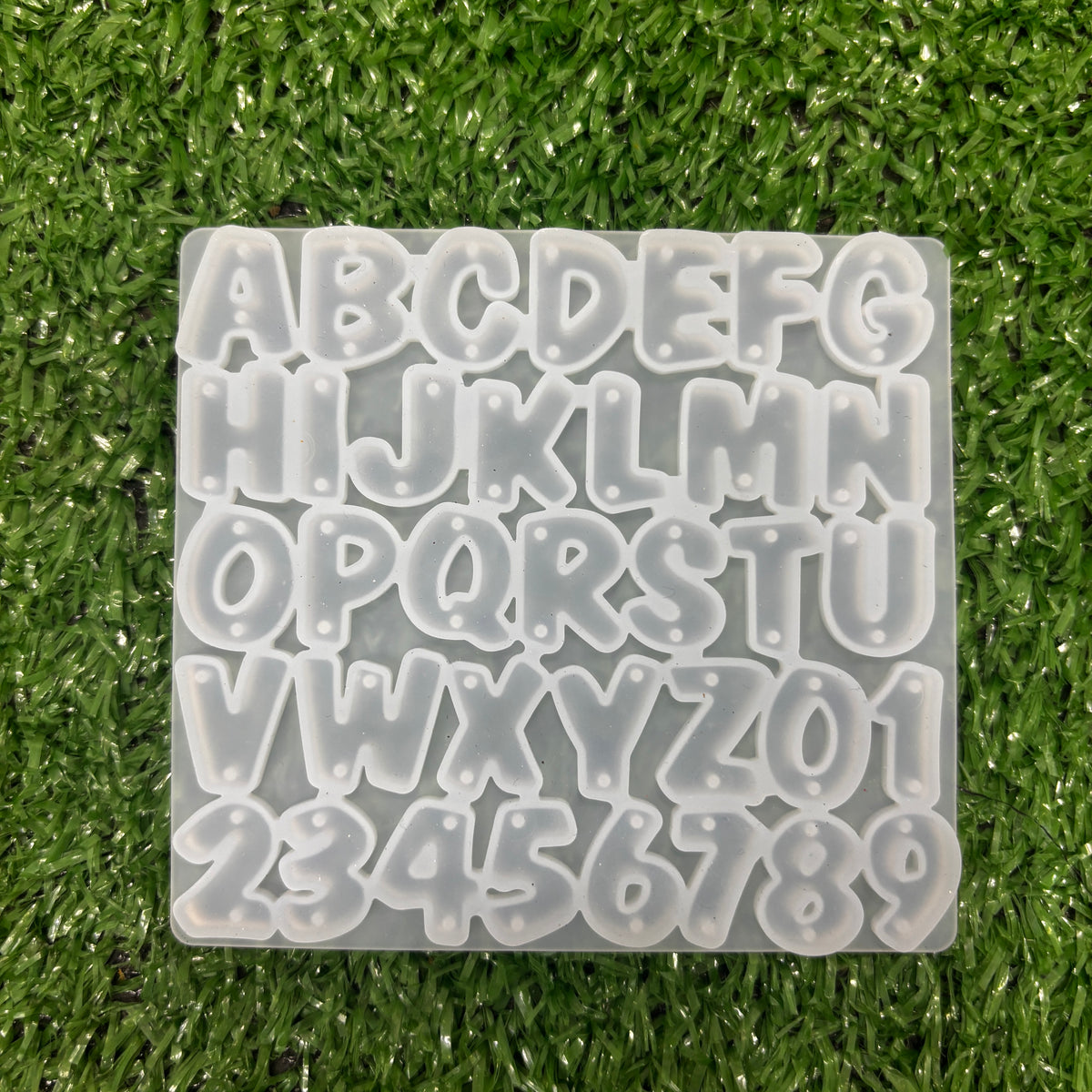 Small Alphabet Keychain Mould for Resin Art
