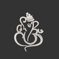 Ganeshji Acrylic Cutout - Golden