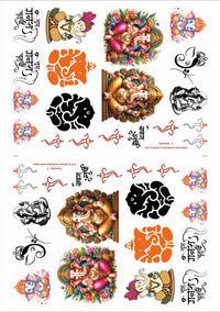 Ganeshji colorful metalic Insert Sheet A4 (CIS big - 4)