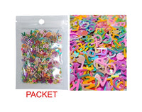 Glitter Small Rainbow Abcd Alphabet