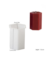 Hexagone pillar candle mould