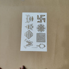Astamangal sticker embossed sticker A5 sheet (ges-002)