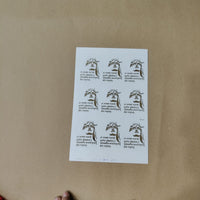 Shivaji symbol and mantra embossed sheet A5 (ges-019)