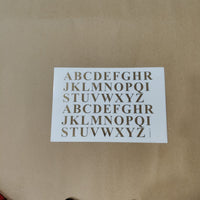 Alphabet embossed sticker sheet A5 (ges-21)