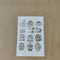 Travel quote embossed sticker A5(ges001)