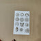 Mandala embossed sticker A5 sheet (ges-005)