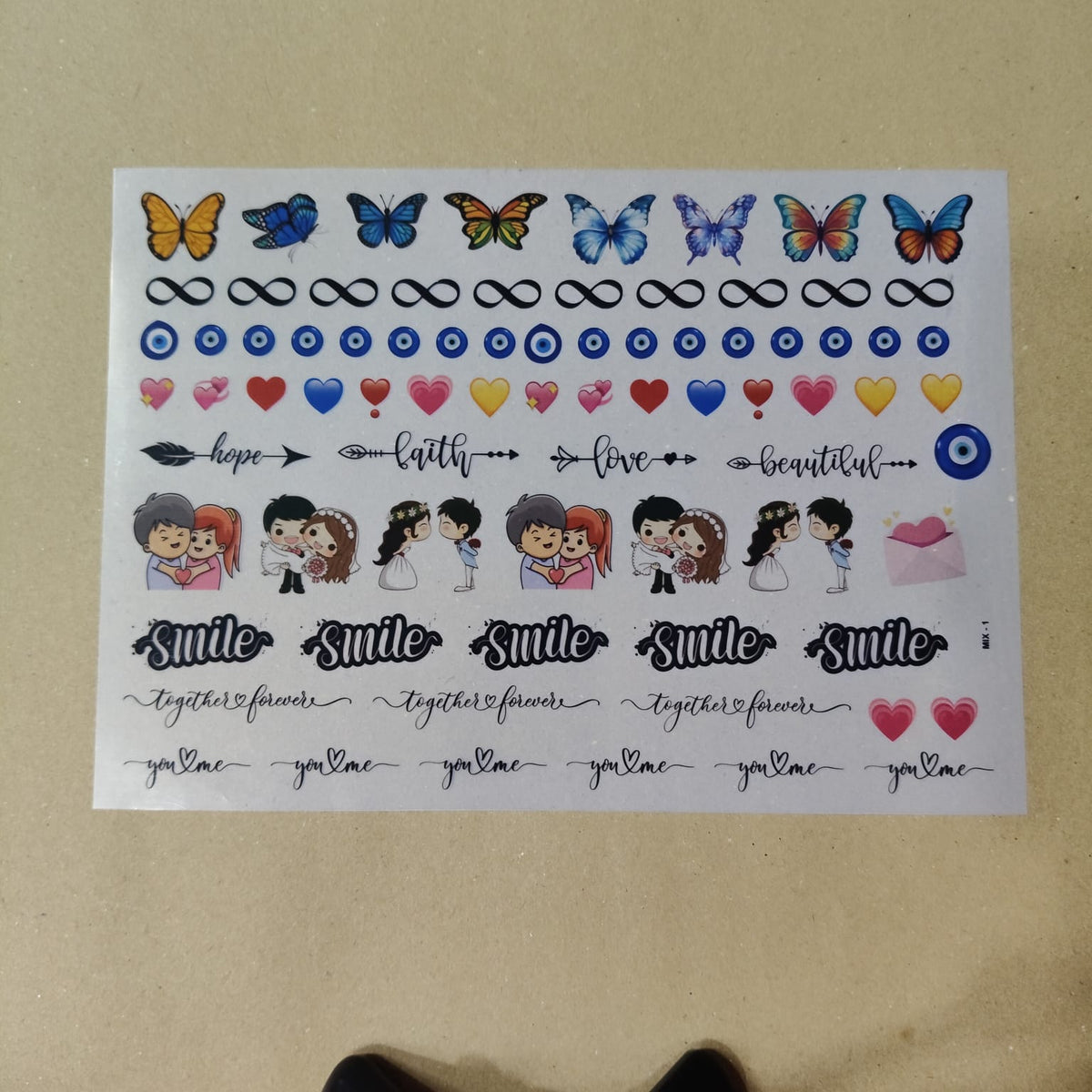 Mix symbol insert sheet(cis big-6)