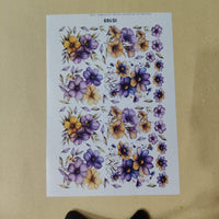 Flower insert sheet A4 (cis big-9)