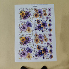 Flower insert sheet A4 (cis big-9)
